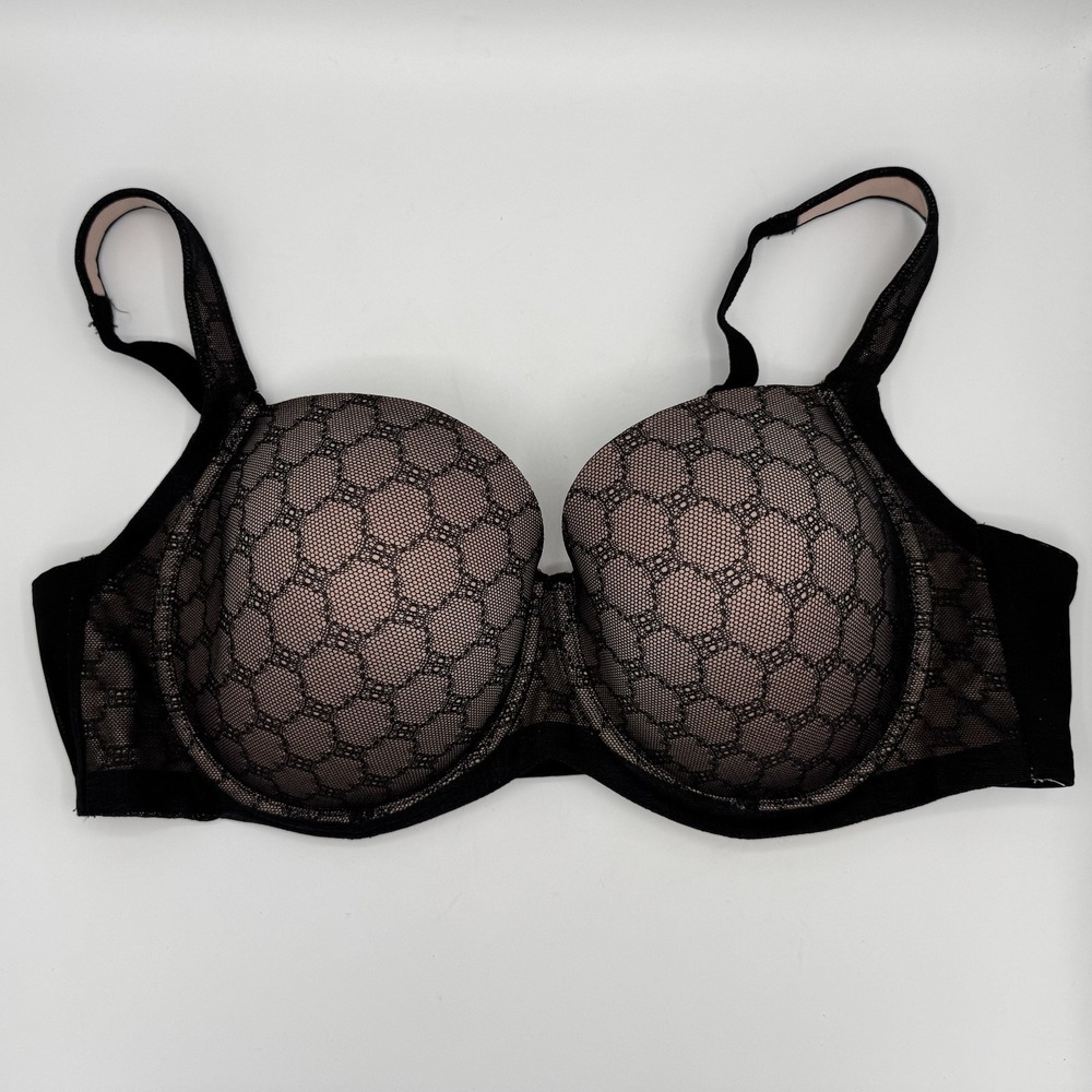 Soma Stunning Support Geo Lace Full Coverage Bra 40C Padded Cup Underwire - Picture 1 of 6